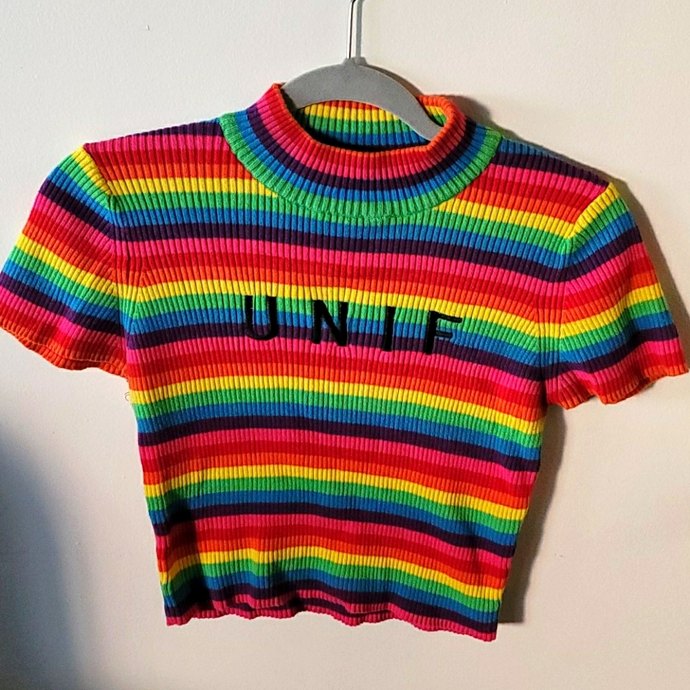 SOLD Unif rainbow crop